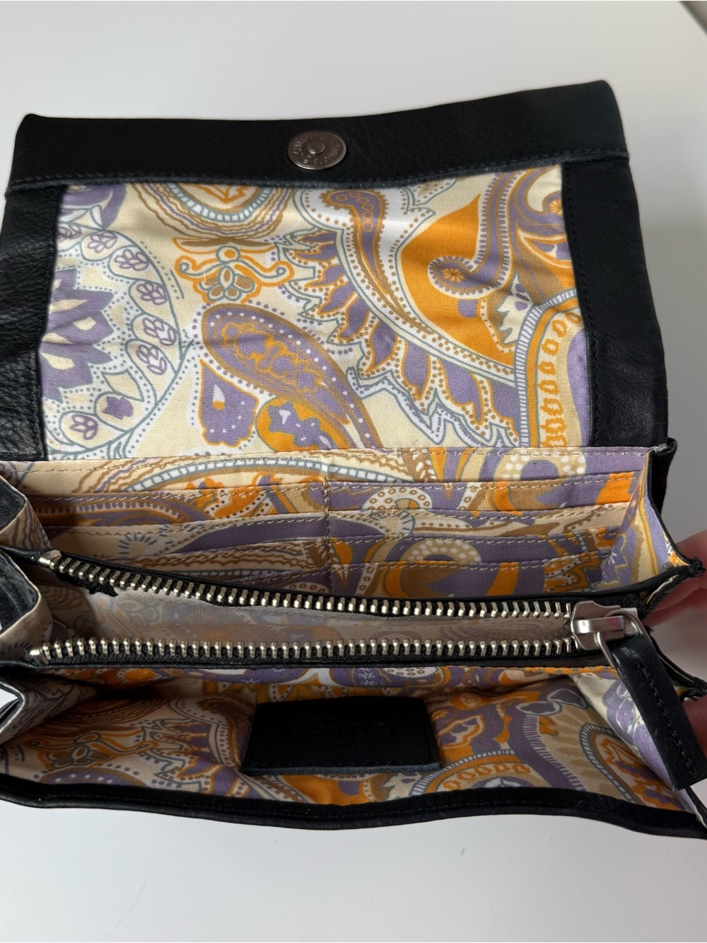 Latico Leather Wallet with Multicolor Heart Embroidery - Picture 5 of 5